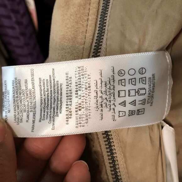 BCBG MaxAzria Womens Peter Jacket S Mixed Media Aztec Moto Asymmetrical - Picture 10 of 13